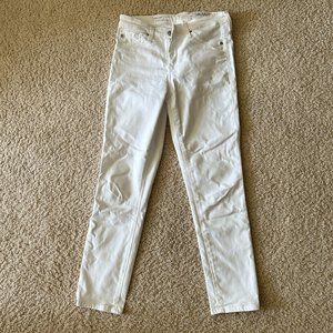 AG Adriano Goldschmied White Prima Crop Jeans - size 25R
